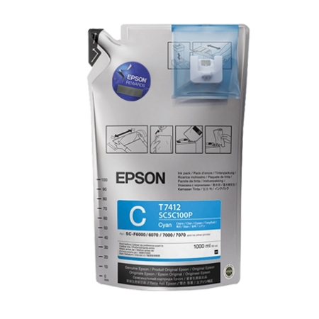 Tinta Sublimacion Cyan 1L