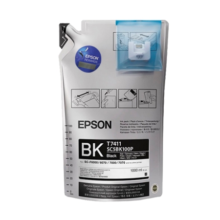 Tinta Sublimacion Negro 1L