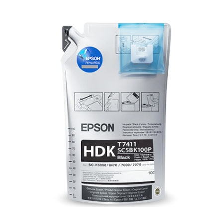 Tinta Sublimacion Negro HDK 1L