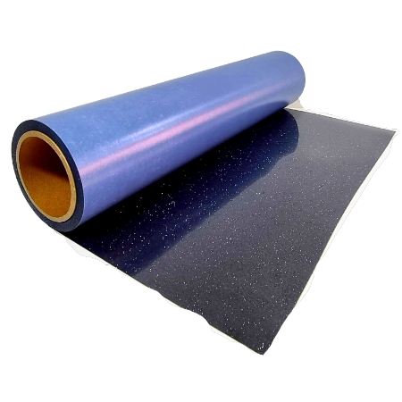 Vinilo glitter negro