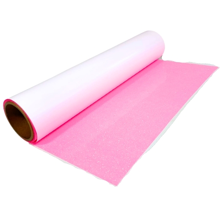 Vinilo glitter rosa