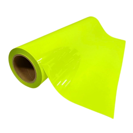 Vinilo puff amarillo neon